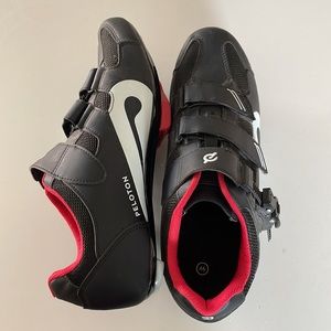 Peloton Unisex Bike Riding Spin Cycling Shoes Cleated Black Size 46